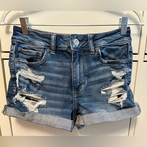 American Eagle Medium Wash Denim Shorts
